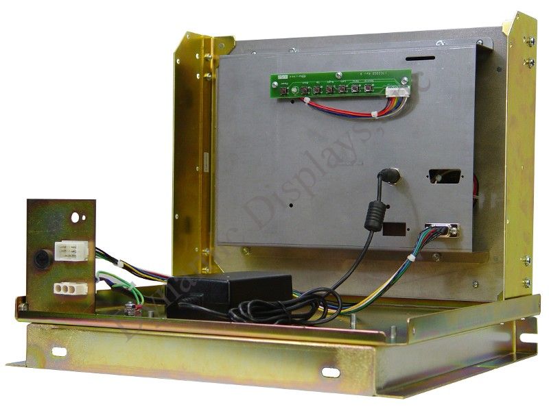 QES1512-205-mounted-in-Mazak_C-3470_14-Inch-monitor-chassis QES1512-205 12.1 Inch LCD mounted in Mazak C-3470 14 Inch Color CRT Monitor chassis.