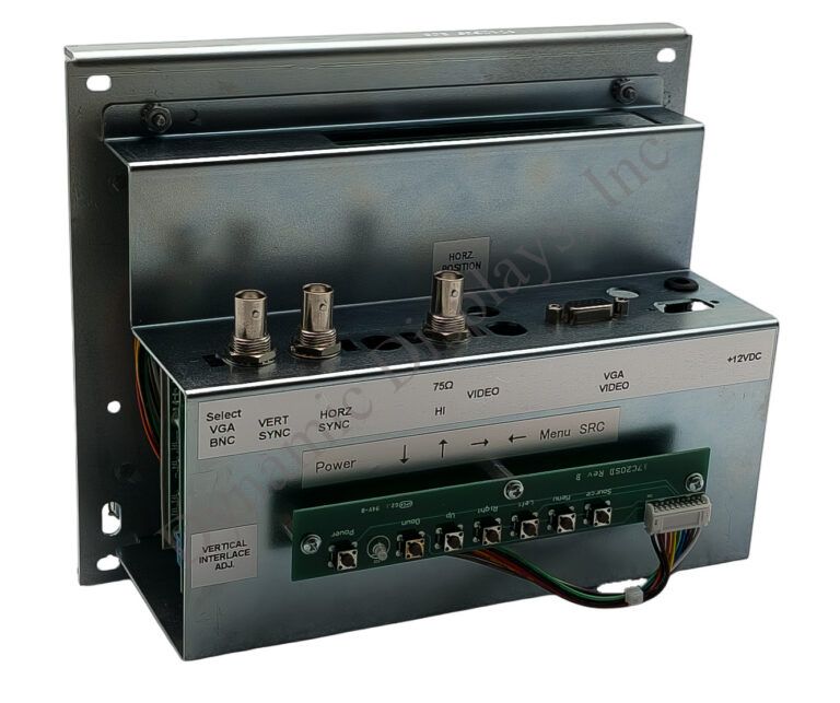 QES1508-109 LCD upgrade for Ball / Dotronix CD-90 No 7-022-01079 in CRT monitors - Rear View. QES1508-109 LCD upgrade for Ball / Dotronix CD-90 No 7-022-01079 in CRT monitors - Rear View.