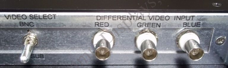 Differential BNC Video inputs